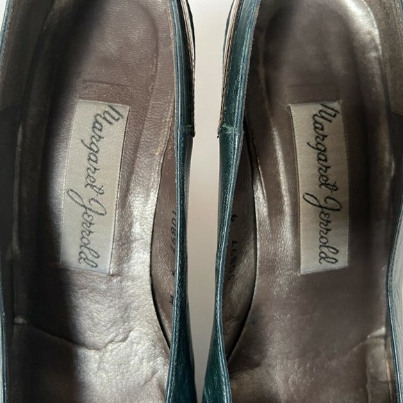Vintage Margaret Jerrold Colorblock Pumps Heels Shoes Leather Spain Size 9 M - Picture 3 of 9